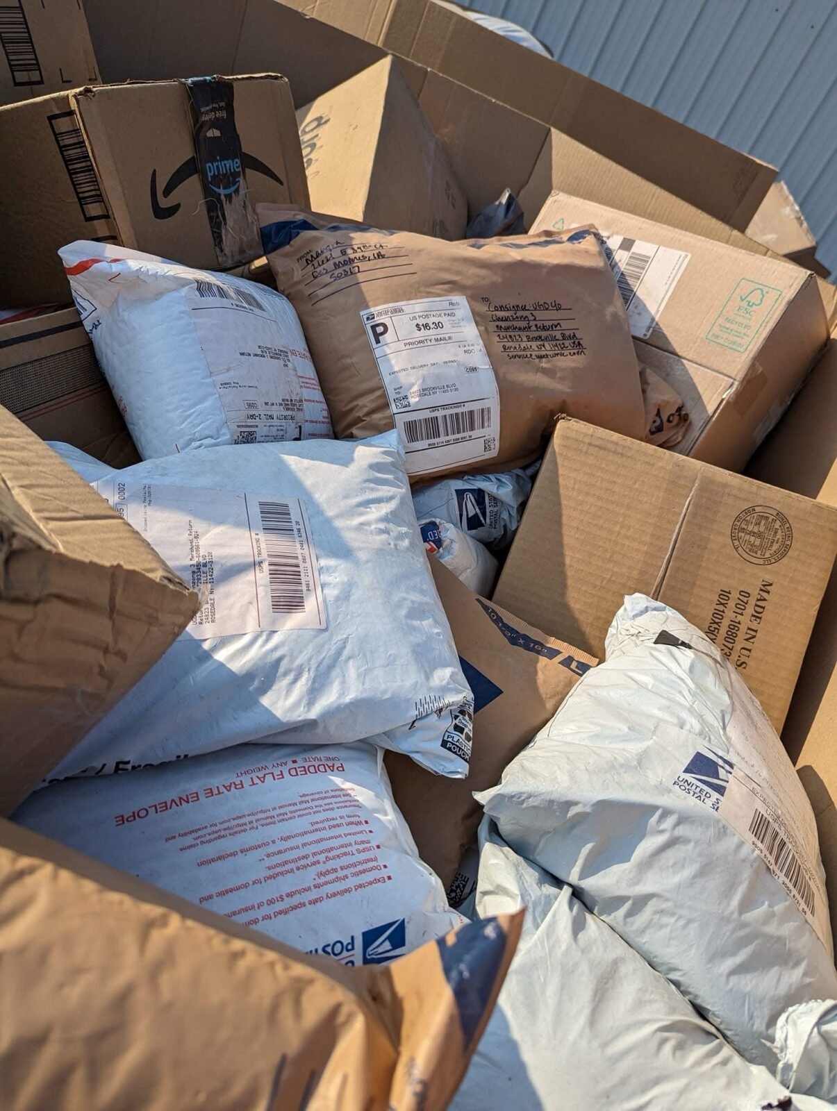 8Ft Tall USPS Unclaimed Mail Pallet