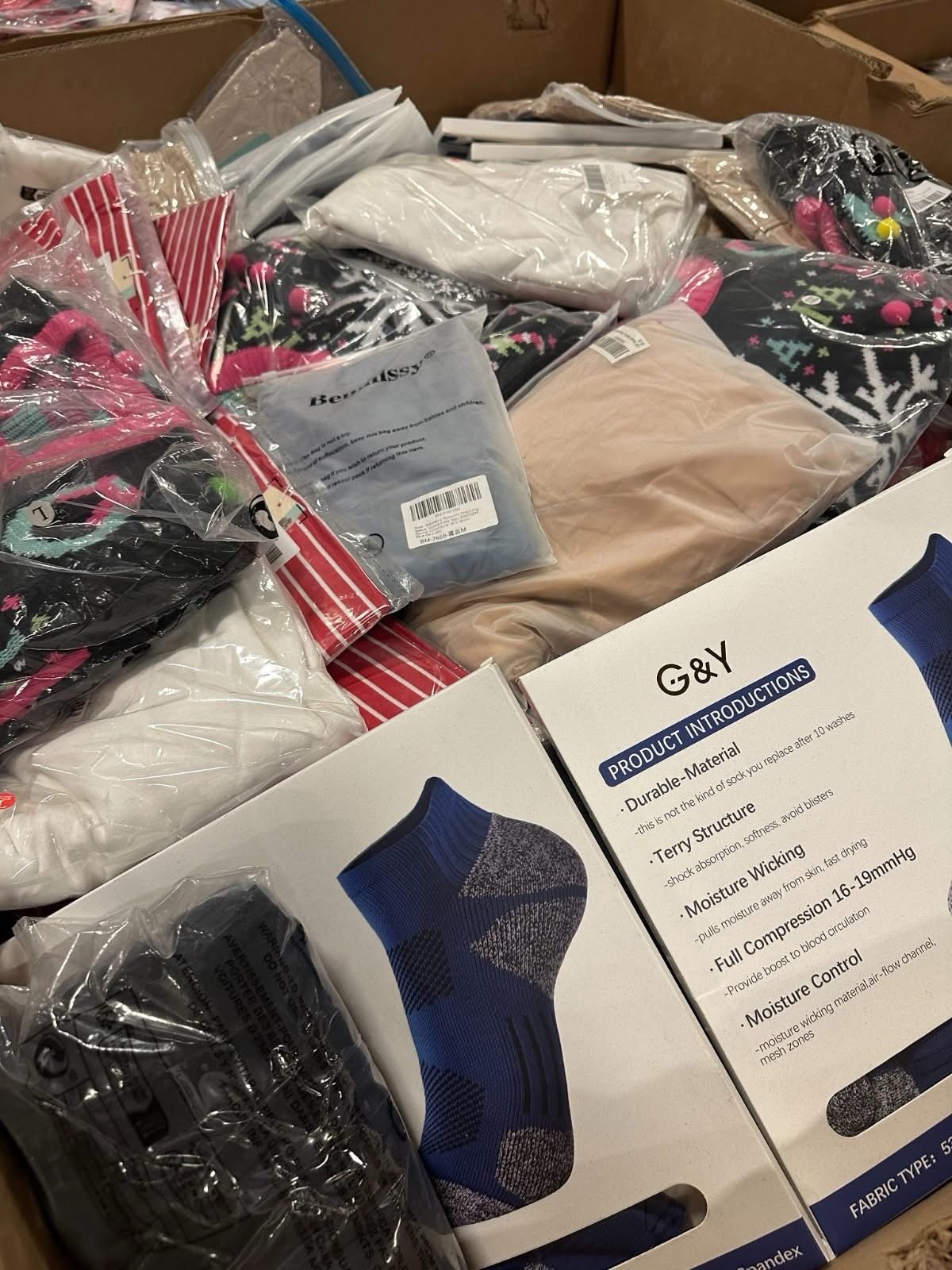Amazon Clothing Liquidation Pallet - Poly-Bagged Mixed Apparel Load