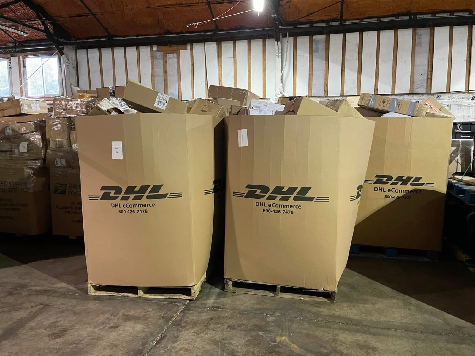 DHL Undeliverable Mail Pallet