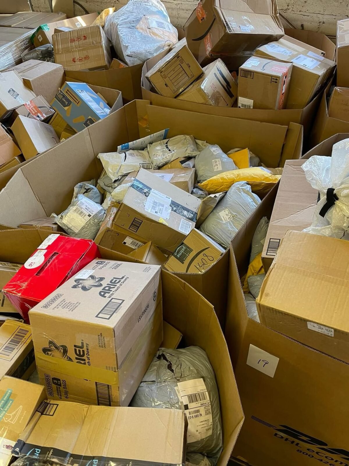 DHL Undeliverable Mail Pallet