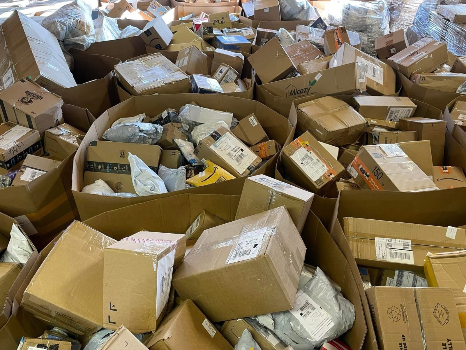 DHL Undeliverable Mail Pallet