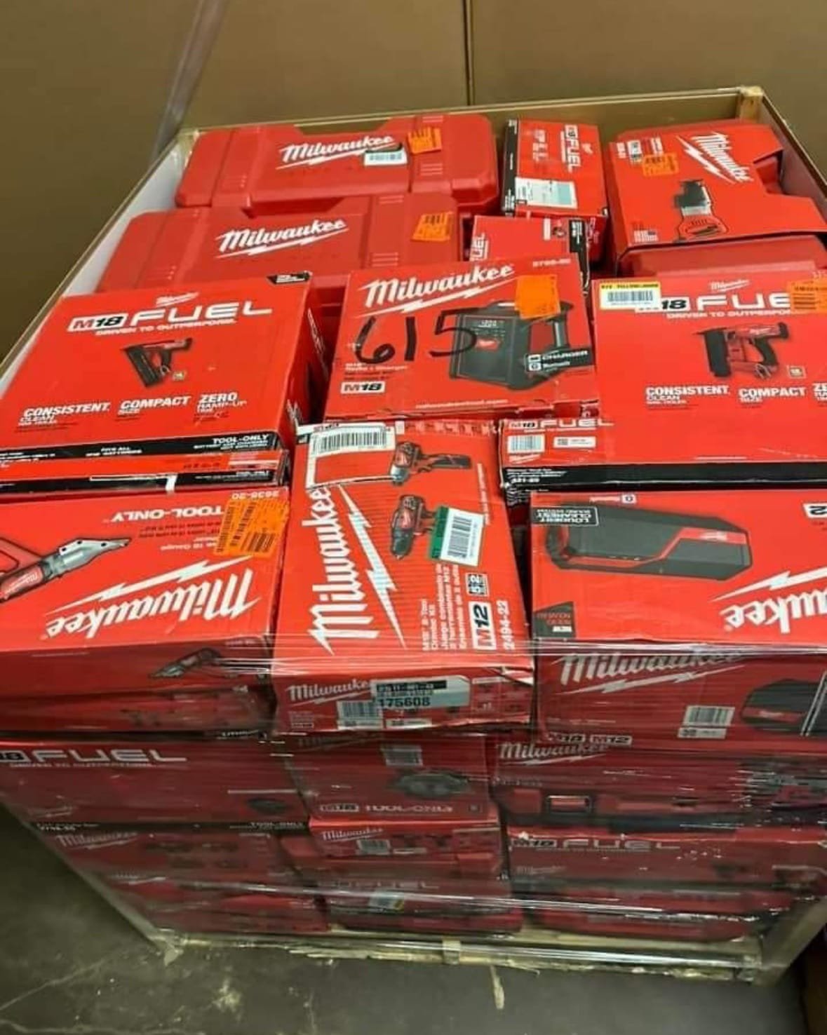 Milwaukee Tool Liquidation Pallet (30-90+ M18 / M12 Tools & PACKOUT)