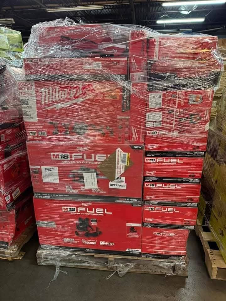 Milwaukee Tool Liquidation Pallet – Bulk M18 & M12 Resale Lot