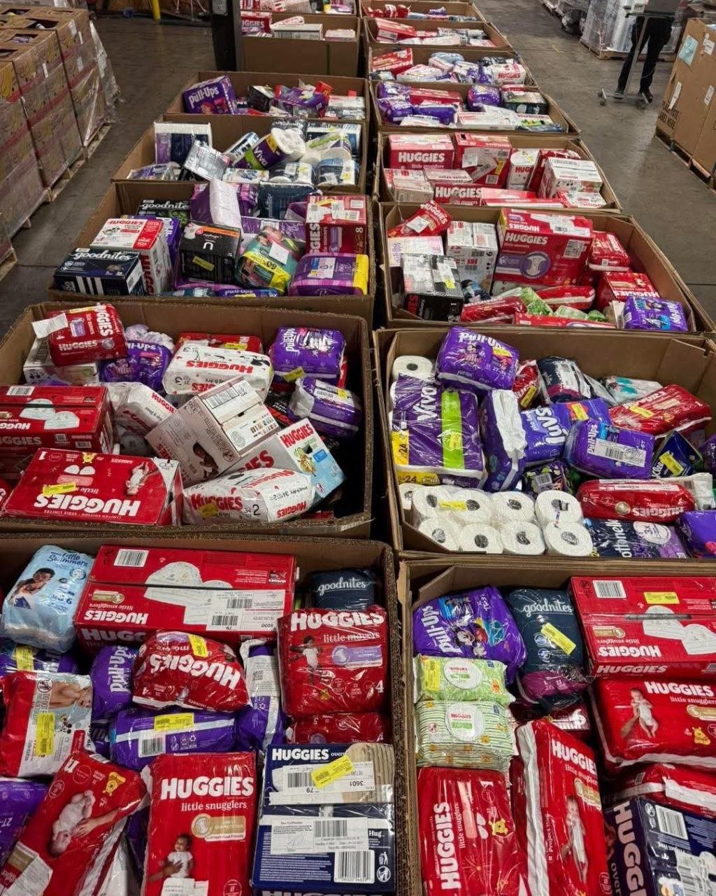 Baby Diapers Wholesale Pallet - 50 Cases (Assorted Name Brands)