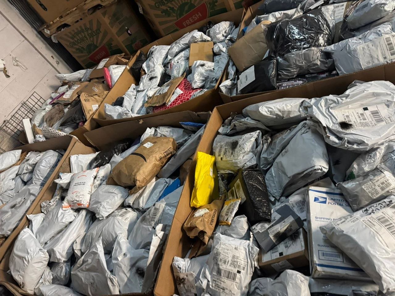 Unclaimed Mail Pallet