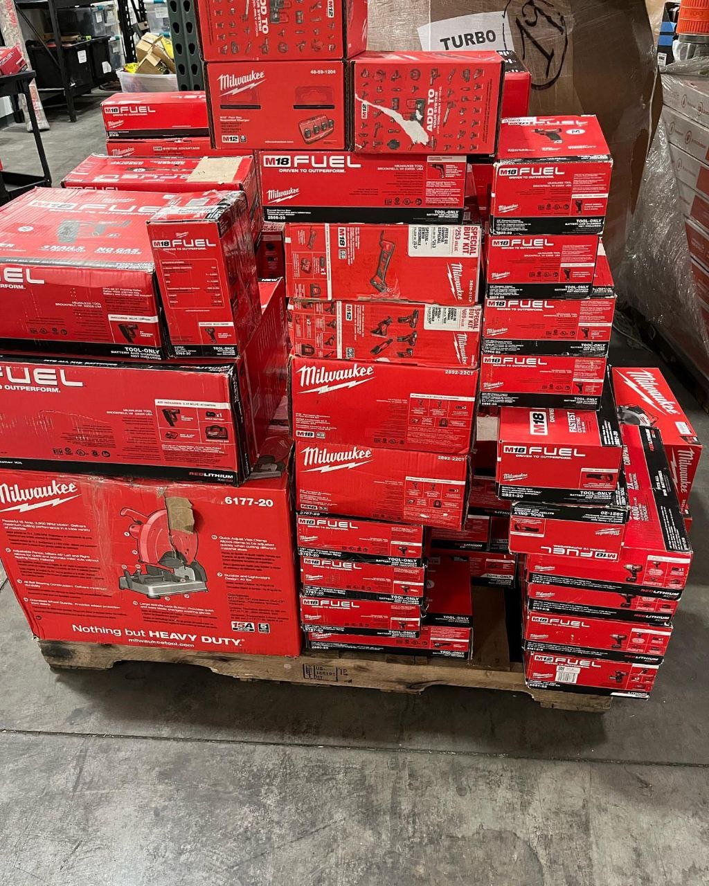 150-Unit Milwaukee Tools Pallet