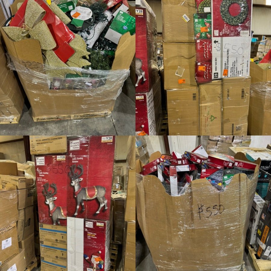 Home Depot Christmas Decor Pallet