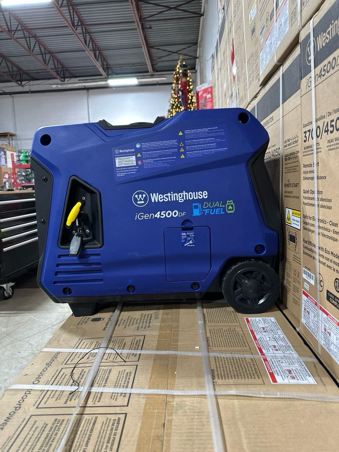 Westinghouse WGen4500DF Dual Fuel Portable Generator - Open-Box Unit
