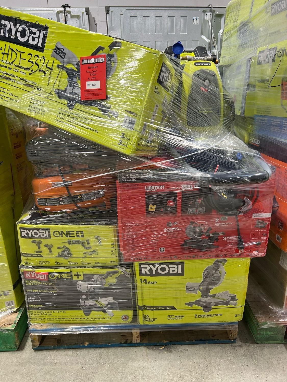 Home Depot Power Tool Pallet HDT-3324 (Wholesale Liquidation Lot)